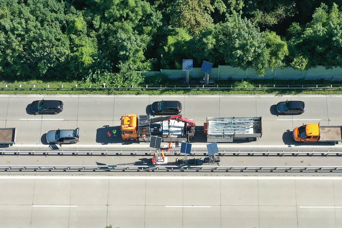 Modernste Verkehrstechnik