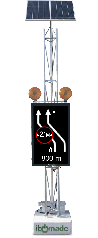 Freely programmable LED-Display 48x80