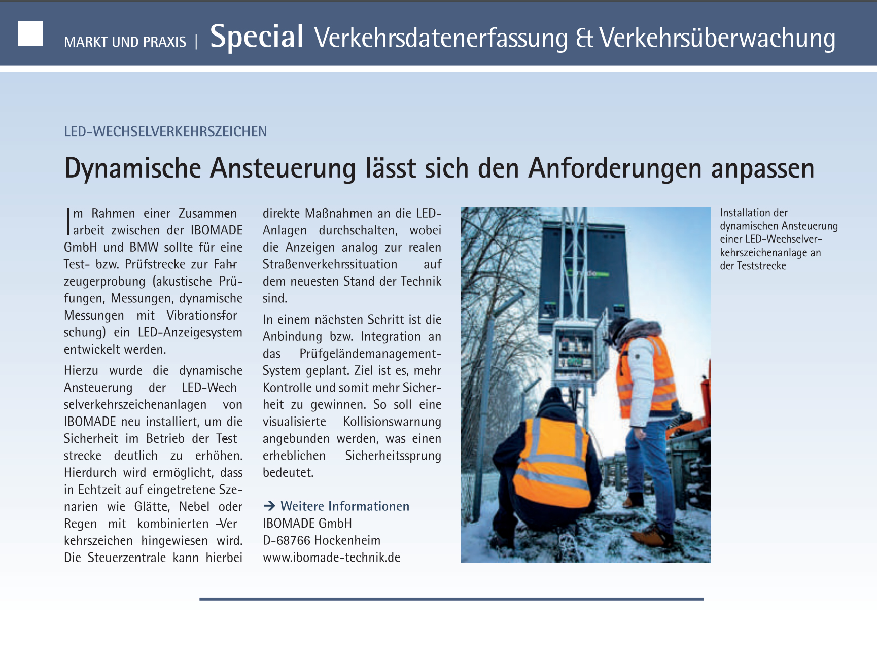 Verkehrsdatenerfassung & Verkehrsüberwachung