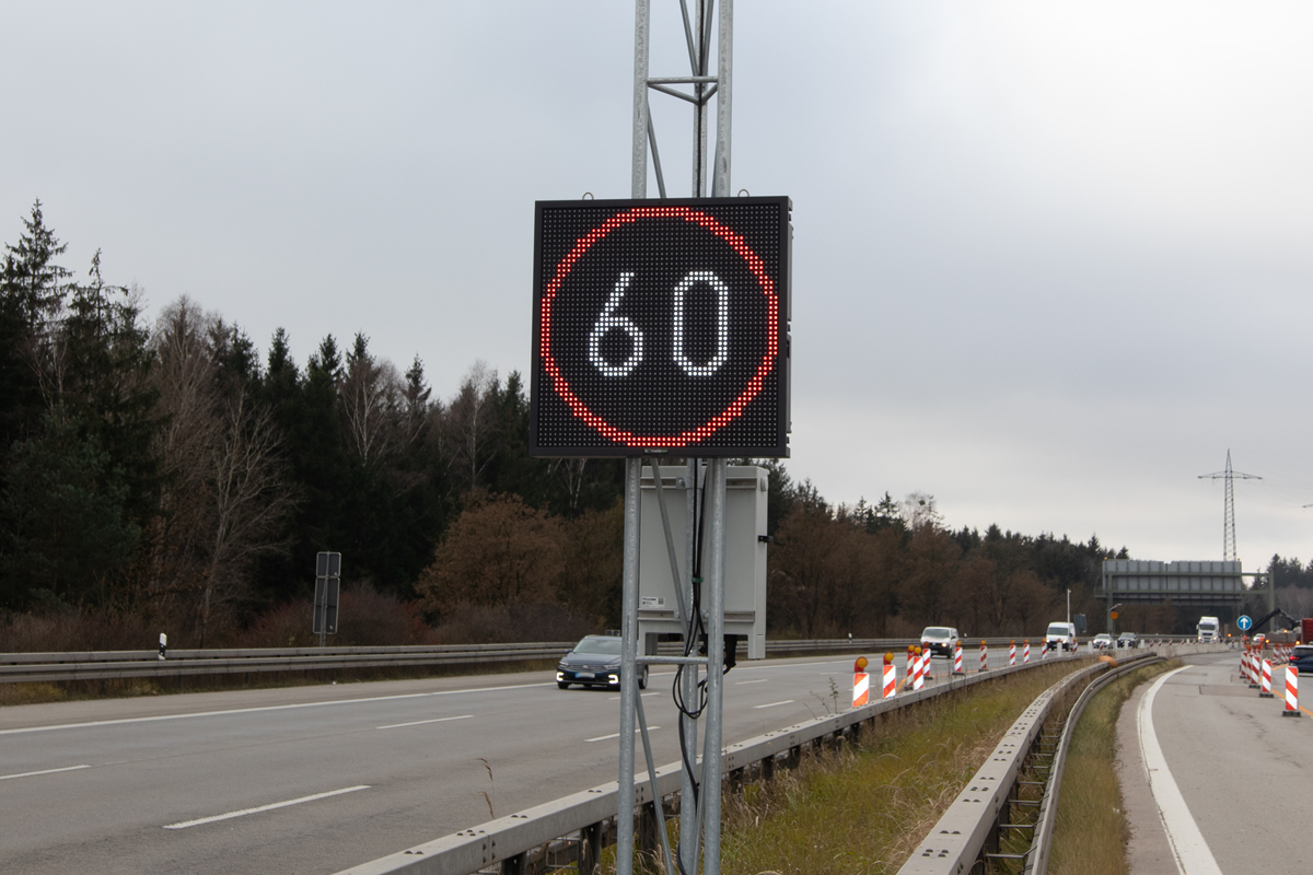 BAB A96 Oberpfaffenhofen Dynamische Umleitungsbeschilderung