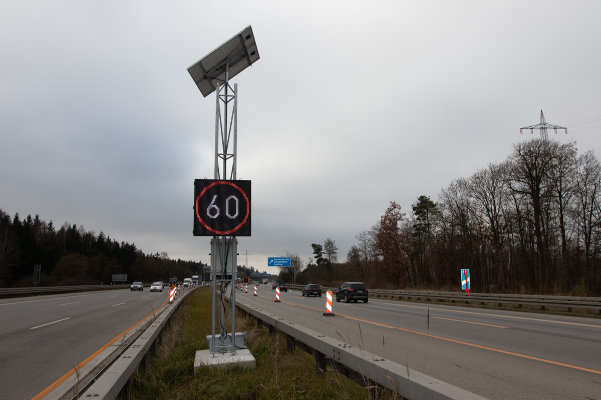 BAB A96 Oberpfaffenhofen Dynamische Umleitungsbeschilderung