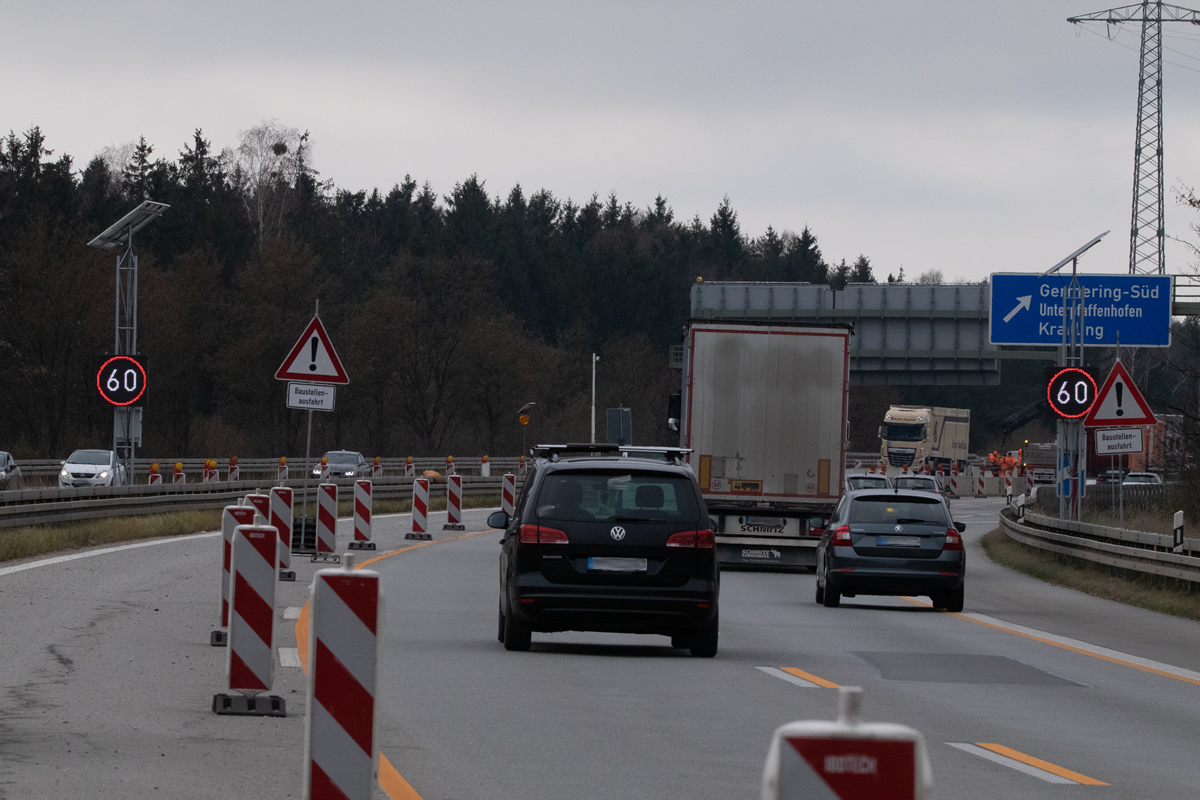 BAB A96 Oberpfaffenhofen Dynamische Umleitungsbeschilderung