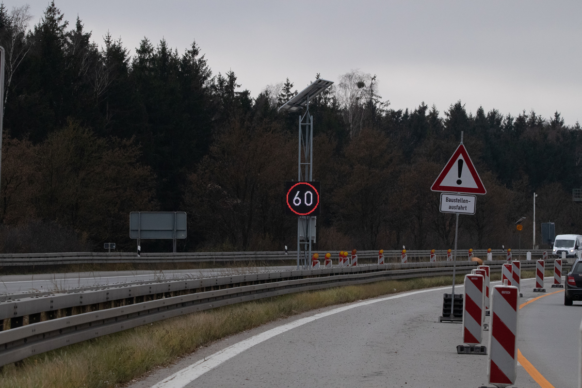 BAB A96 Oberpfaffenhofen Dynamische Umleitungsbeschilderung
