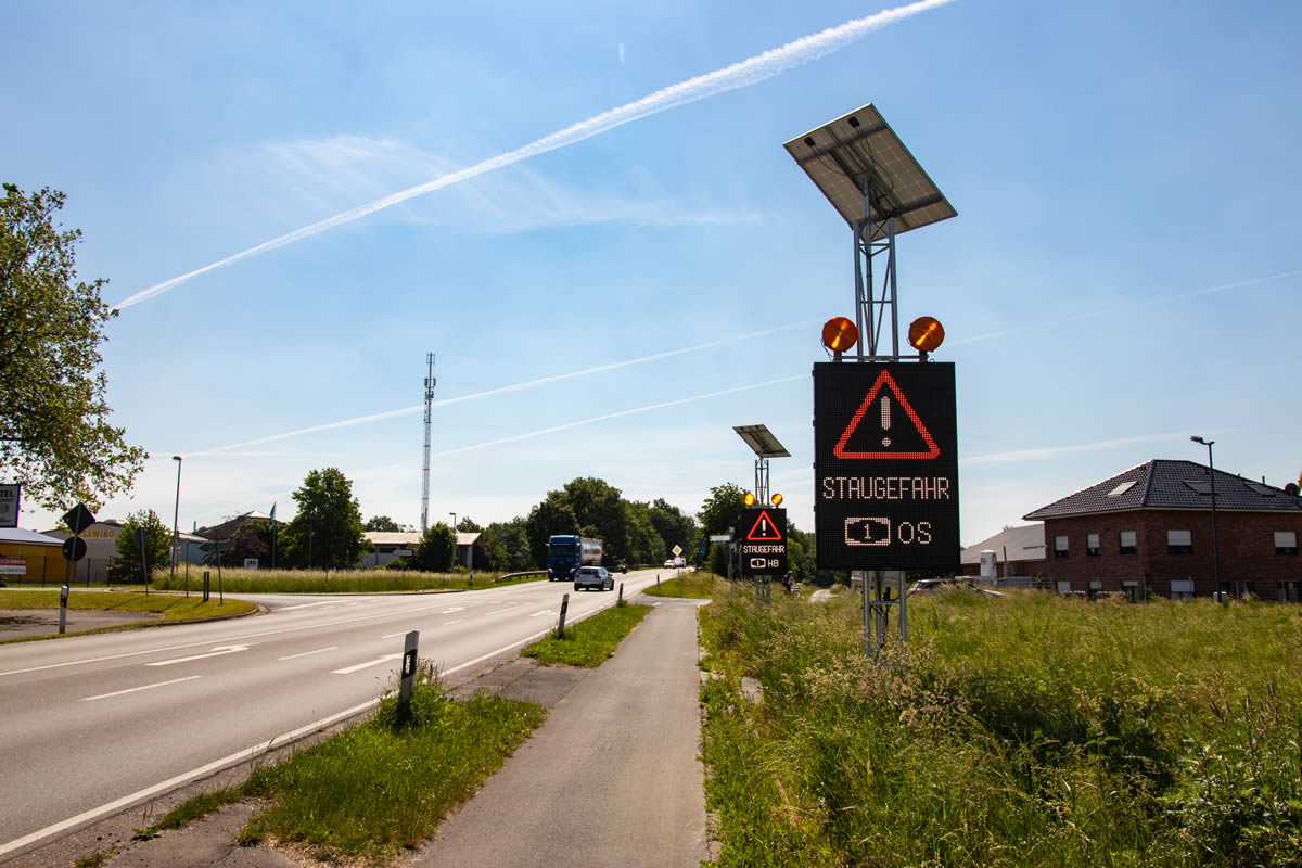 LED-Stauwarnanlage