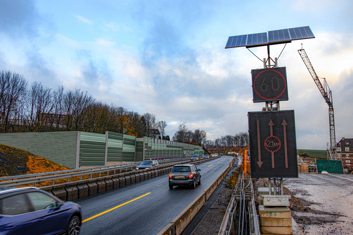 Dynamische LED-Umleitungsbeschilderung