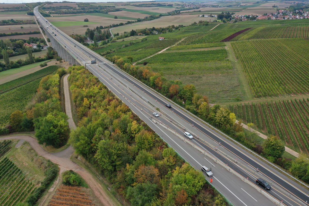 A63 Freimersheim-Alzey LED-Stauwarnanlage