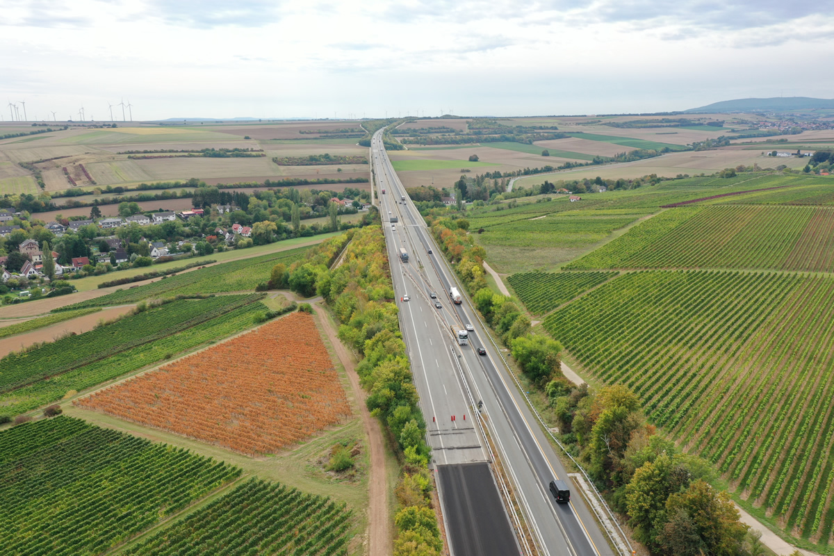 A63 Freimersheim-Alzey LED-Stauwarnanlage
