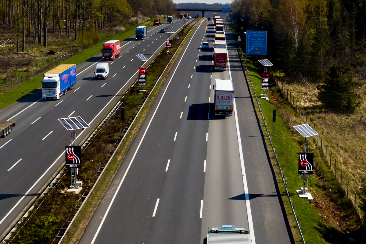 Dynamische Umleitungsbeschilderung