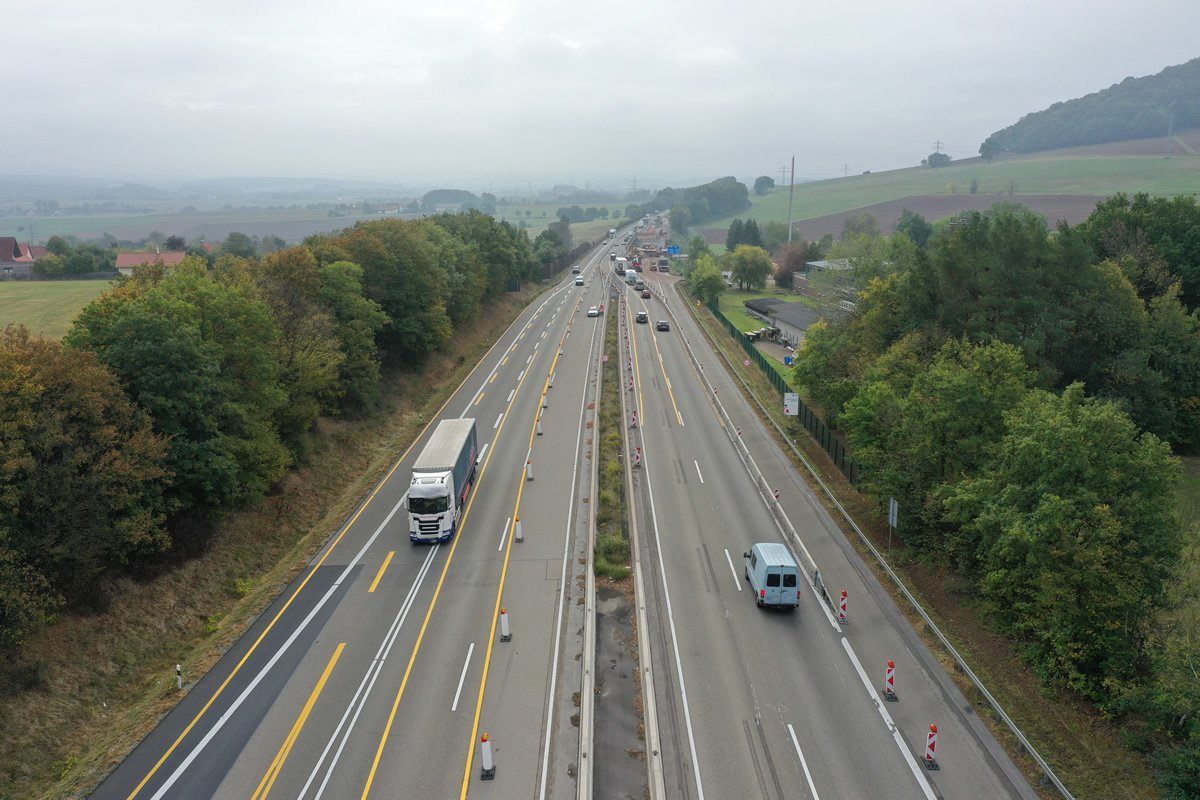 A7 TB-Götzenhof Dynamische LED-Umleitungsbeschilderung