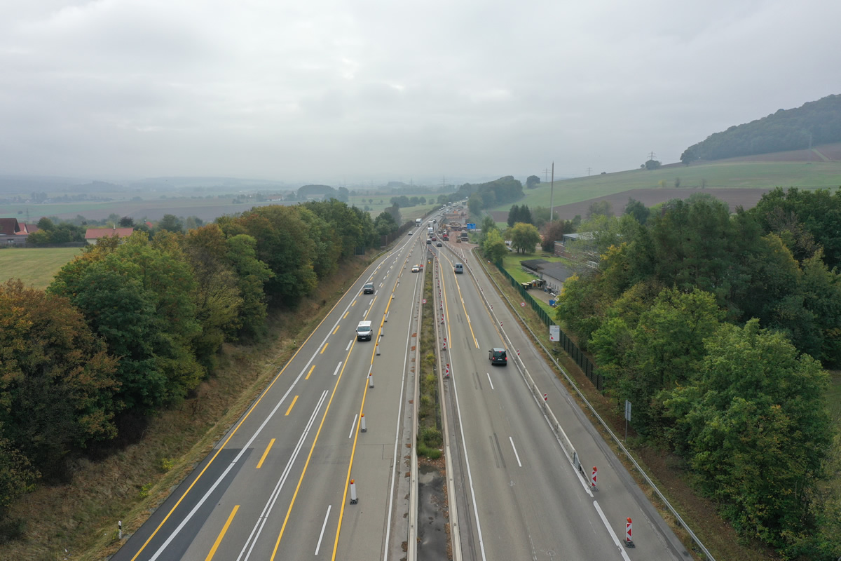 A7 TB-Götzenhof Dynamische LED-Umleitungsbeschilderung