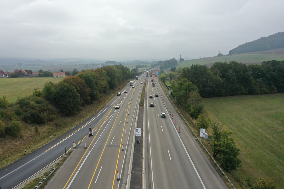 A7 TB-Götzenhof Dynamische LED-Umleitungsbeschilderung