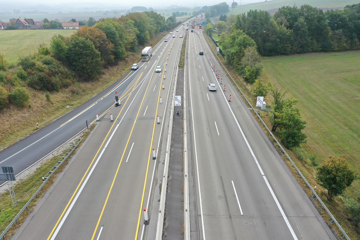 A7 TB-Götzenhof Dynamische LED-Umleitungsbeschilderung