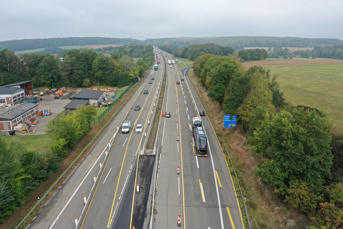 A7 TB-Götzenhof Dynamische LED-Umleitungsbeschilderung