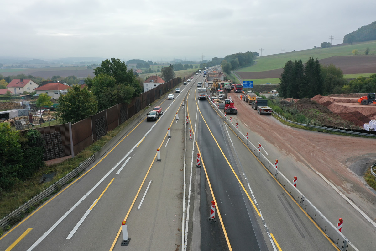 A7 TB-Götzenhof Dynamische LED-Umleitungsbeschilderung