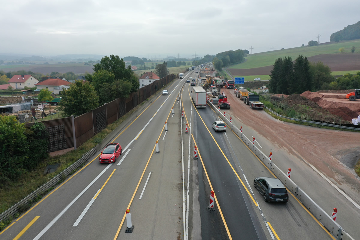 A7 TB-Götzenhof Dynamische LED-Umleitungsbeschilderung