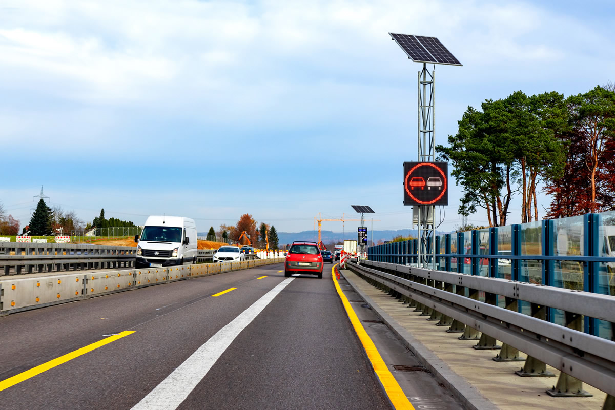 Dynamische LED-Umleitungsbeschilderung